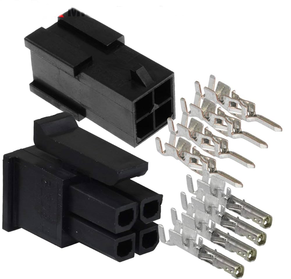 AAA - macxnissy 4点セット Molex Micro-Fit 3.0™ Dual Row (4 Circuits) Male & Female